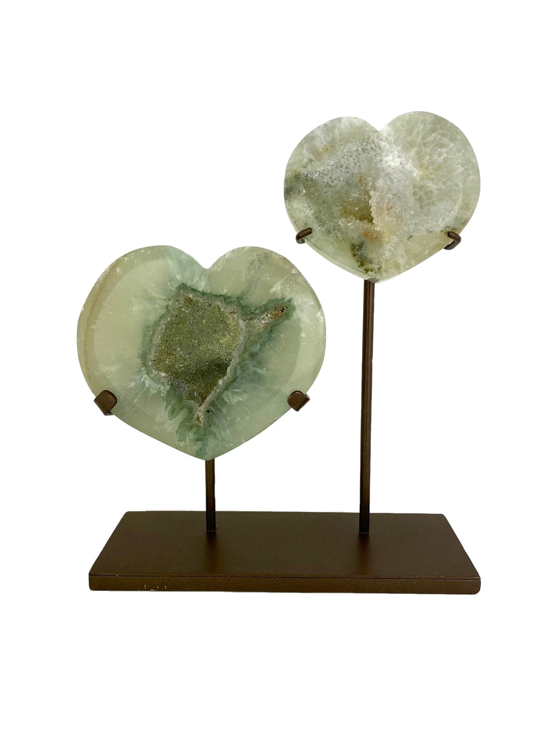 Agate Heart Pair