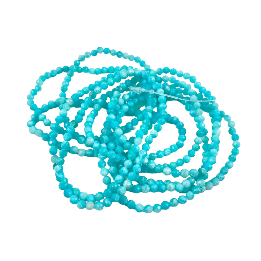 Amazonite Bead Bracelet 4mm
