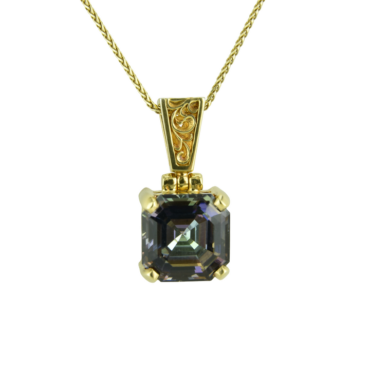 Indigo Warrior Mystic Quartz Pendant