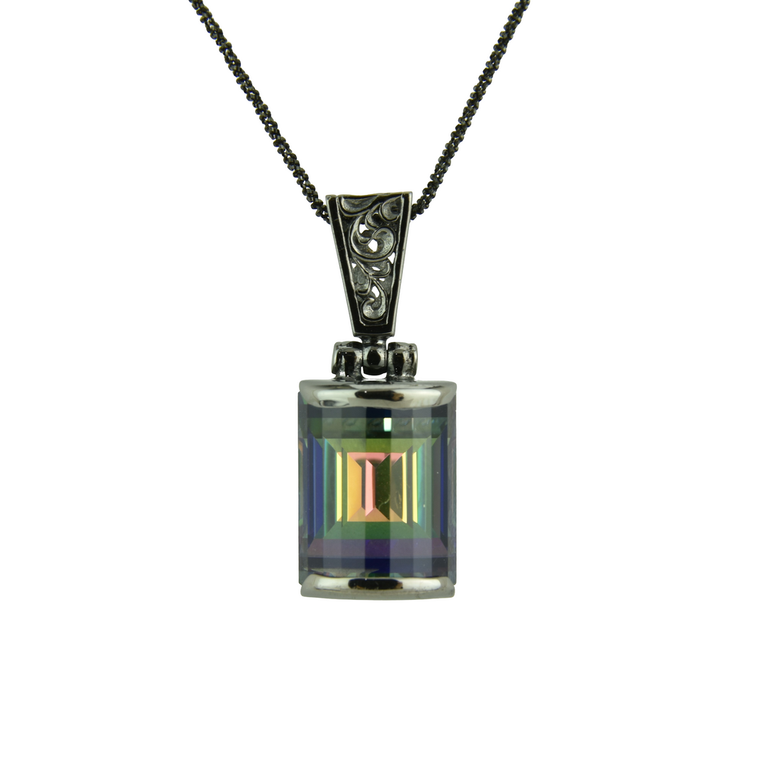 Rainbow Mystic Quartz Pendant