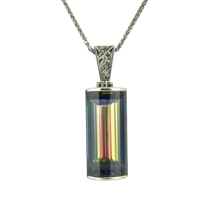 Rainbow Mystic Quartz Pendant