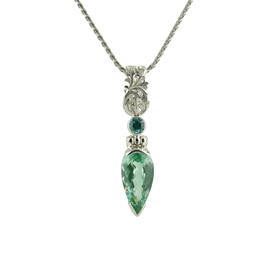 Paraiba Effect Spinel Pendant