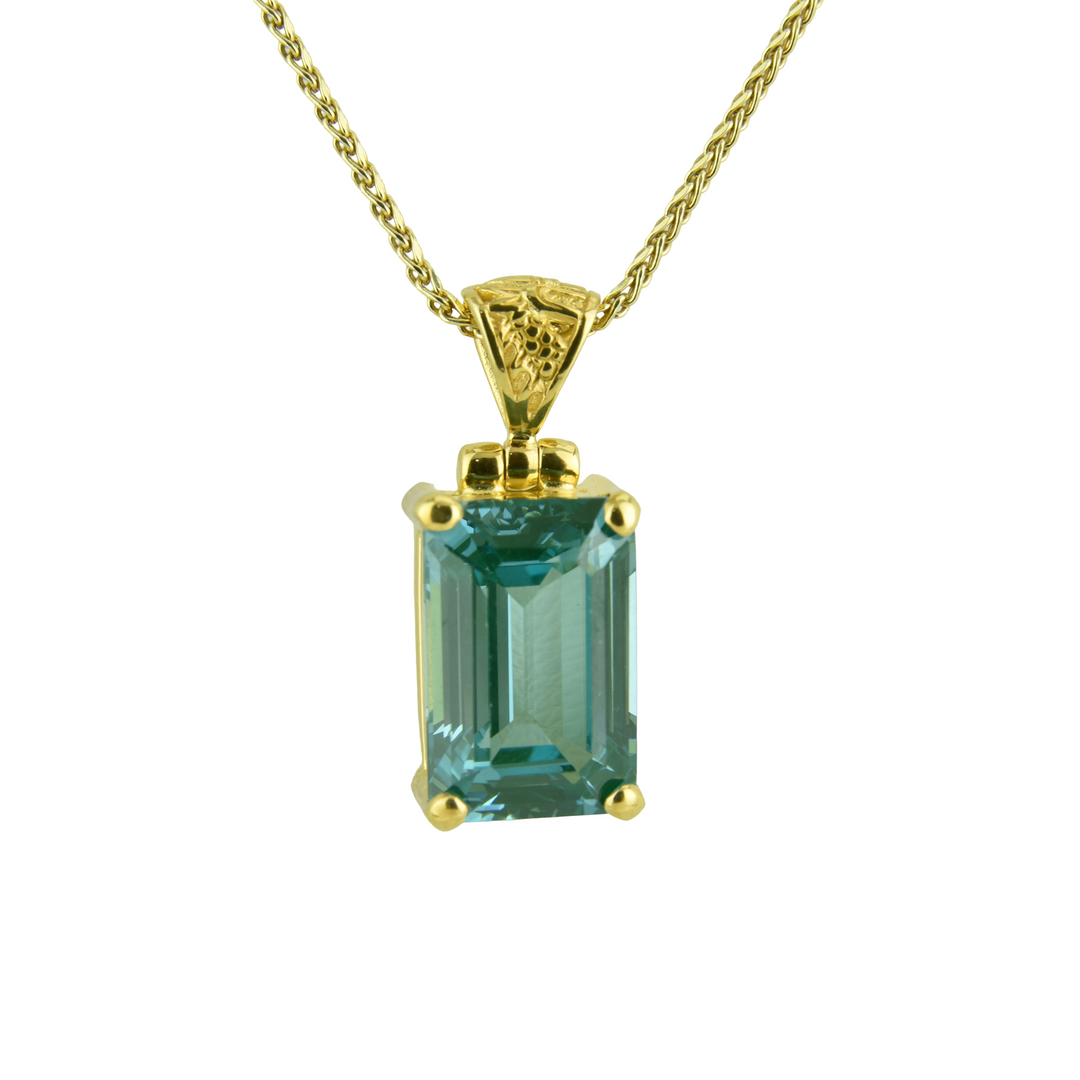 Paraiba Effect Spinel Pendant