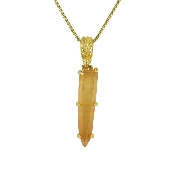 Lemurian Quartz Pendant