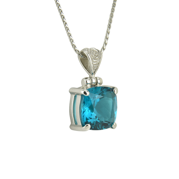 Blue Green Obsidian Pendant