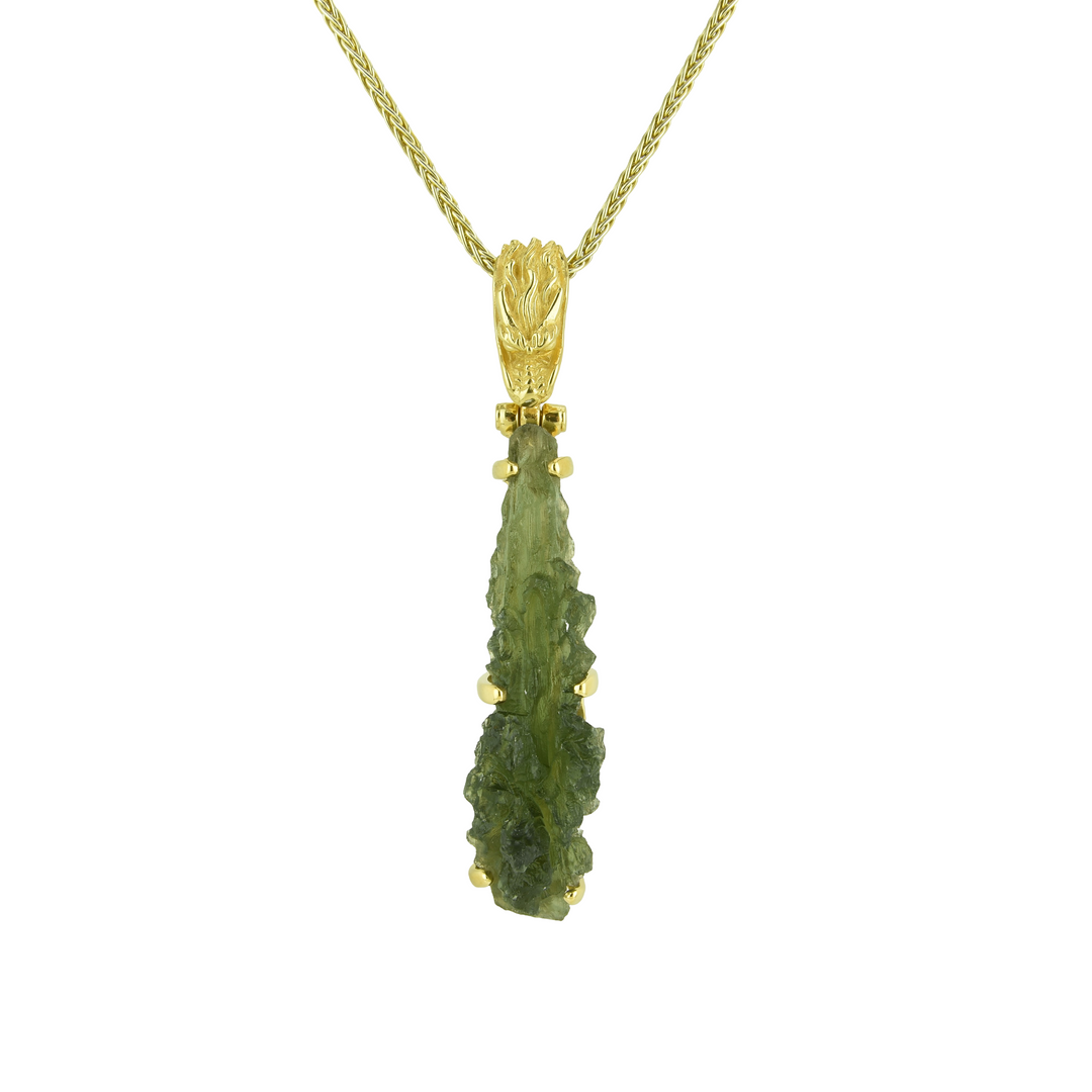 Besednice Moldavite Pendant