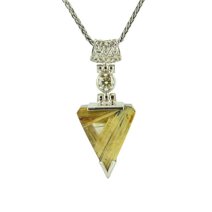 Golden Rutilated Quartz Pendant