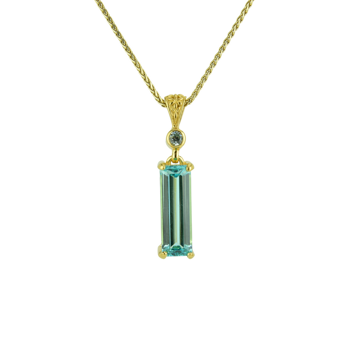YAG Paraiba Effect Pendant