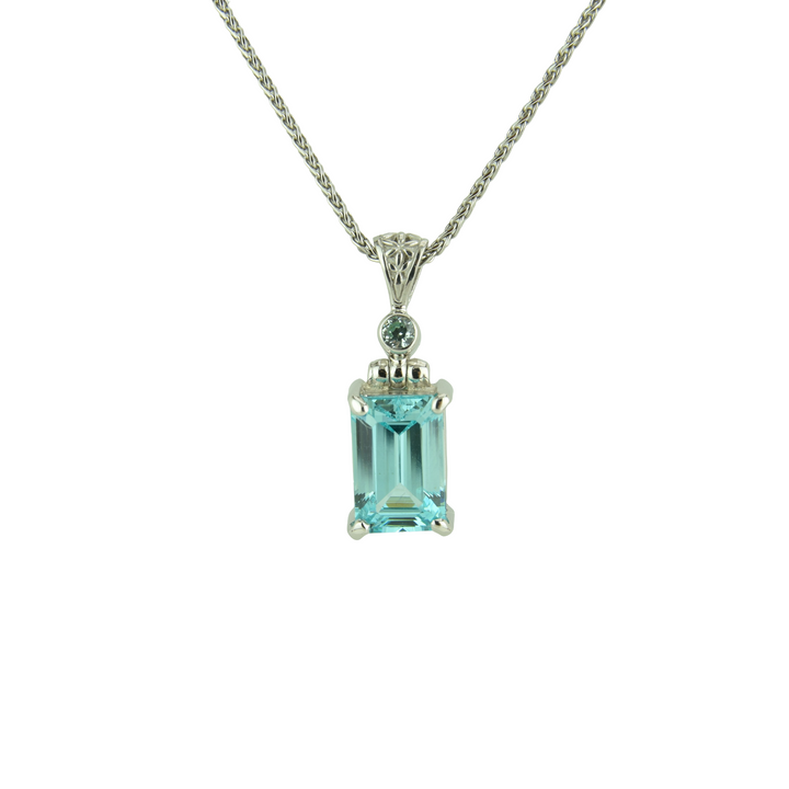YAG Paraiba Effect Pendant