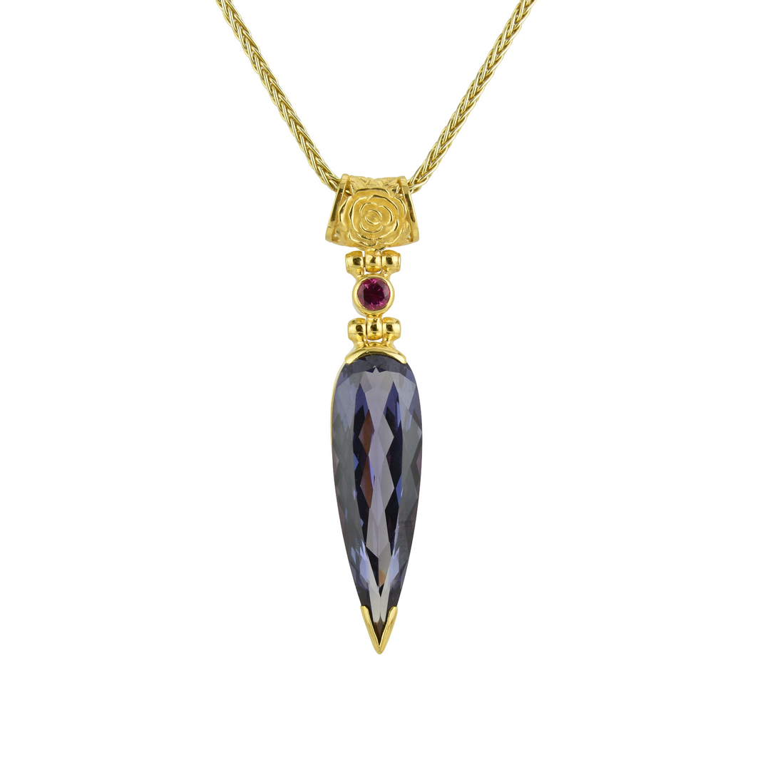 Alexandrite Effect Sapphire Pendant