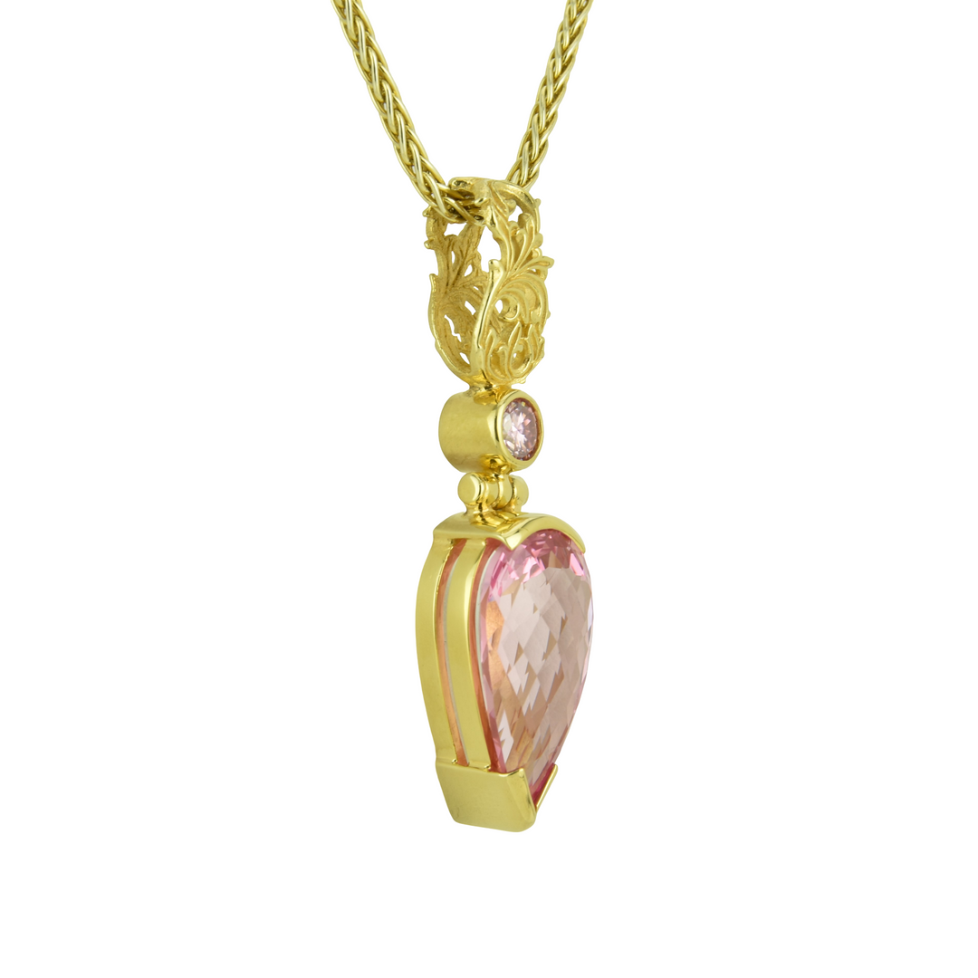 Imperial Pink Sapphire Pendant