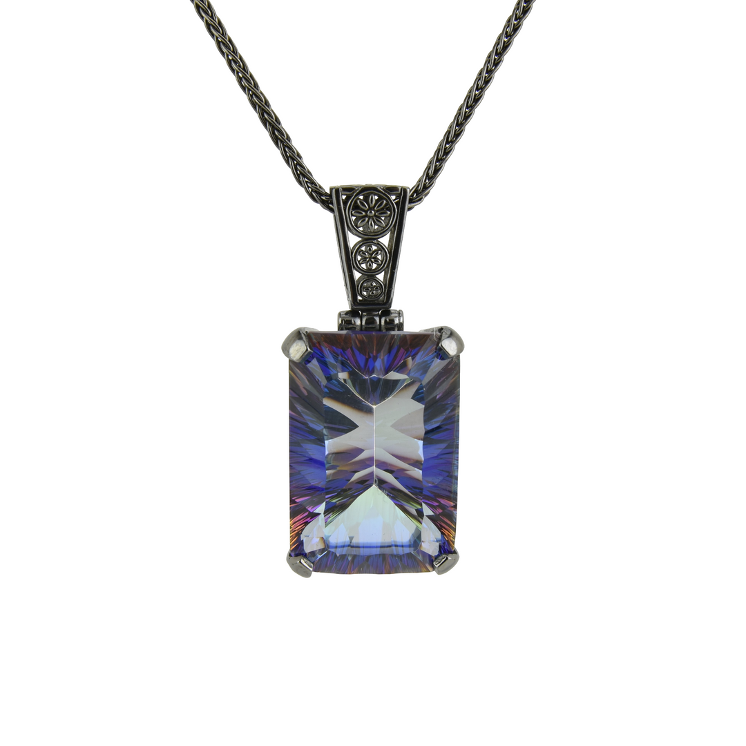 Indigo Warrior Mystic Quartz Pendant