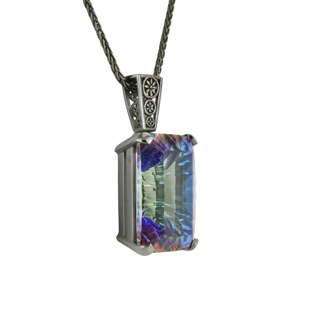 Indigo Warrior Mystic Quartz Pendant