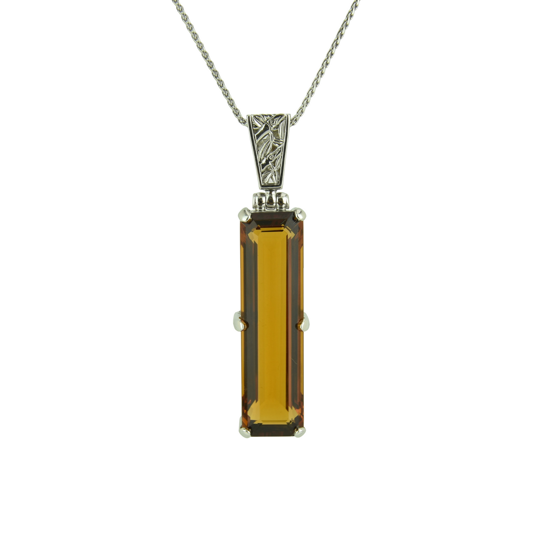 Golden Hydro Quartz Pendant