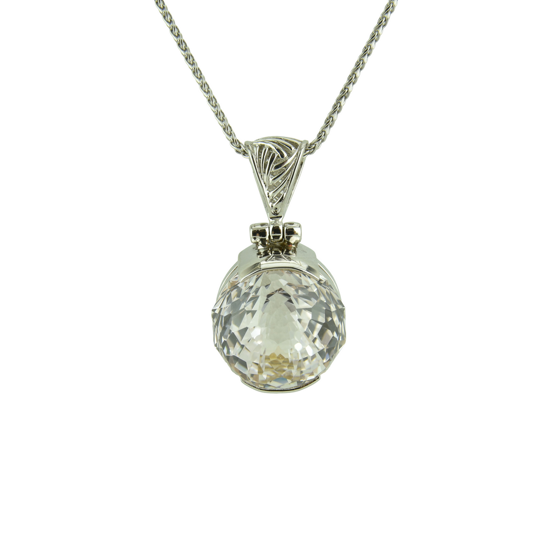 White Sapphire Pendant