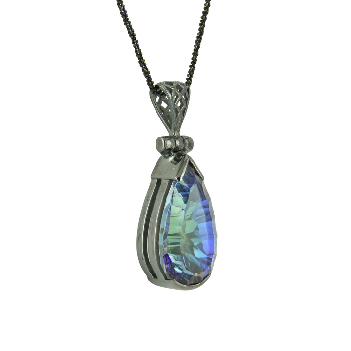 Indigo Warrior Mystic Quartz Pendant