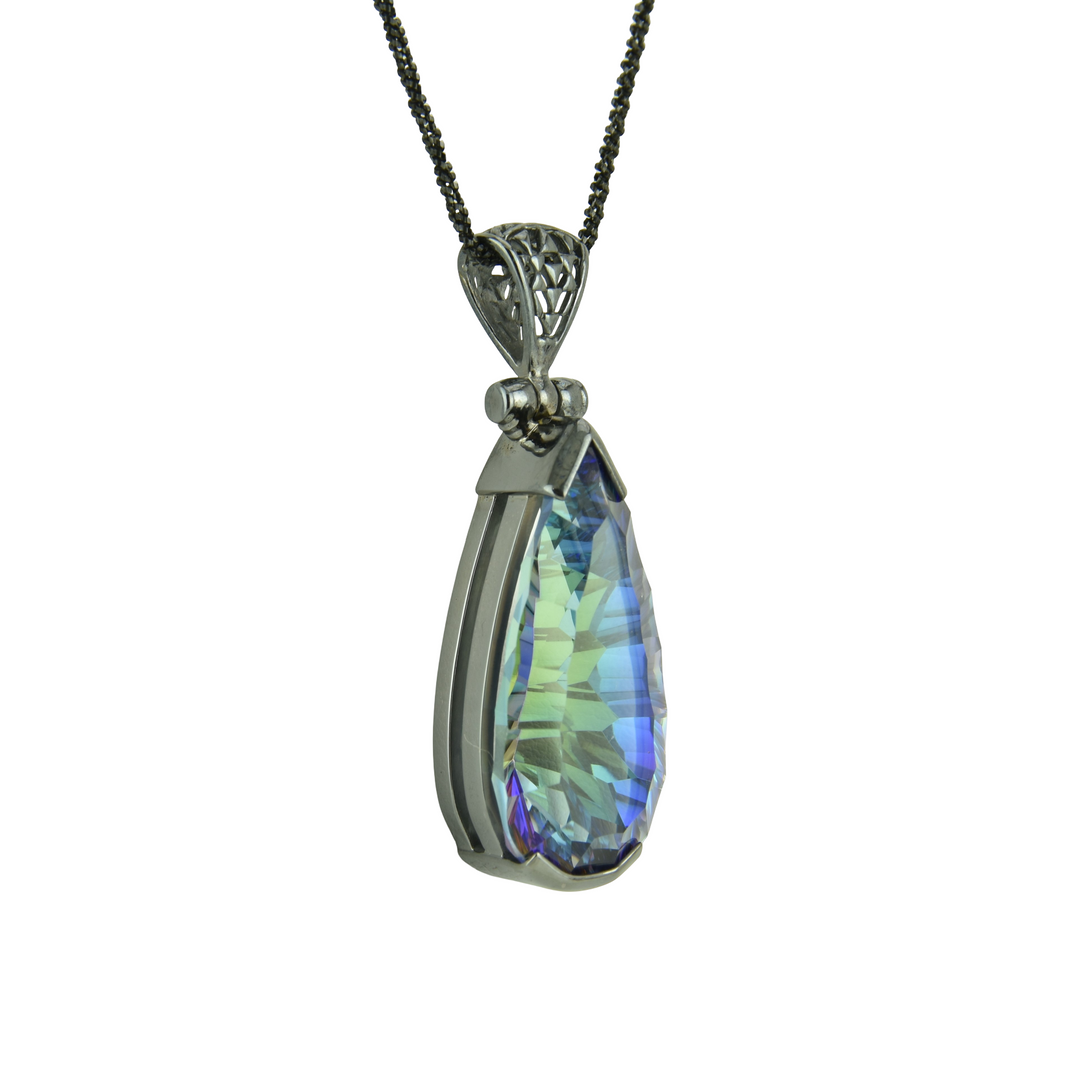 Indigo Warrior Mystic Quartz Pendant
