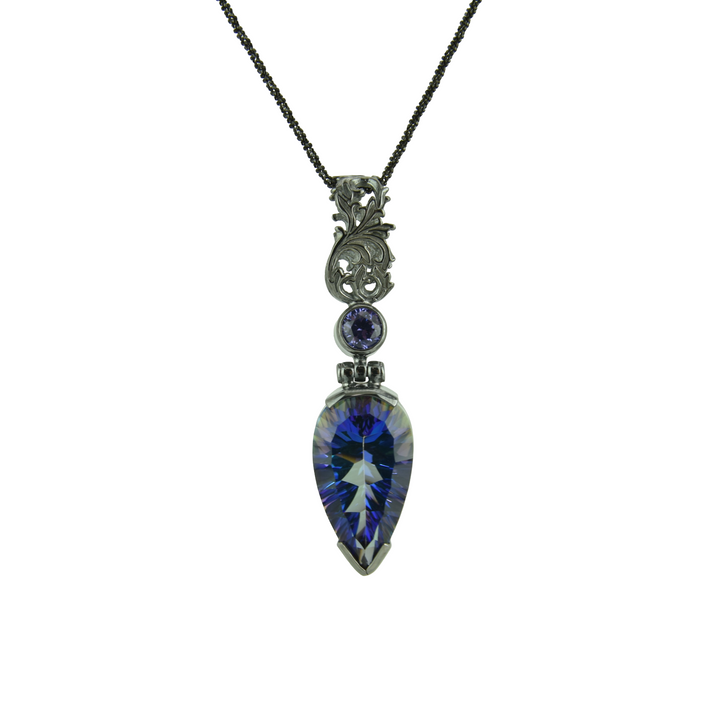 Indigo Warrior Mystic Quartz Pendant
