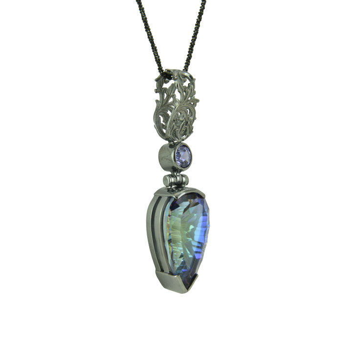 Indigo Warrior Mystic Quartz Pendant
