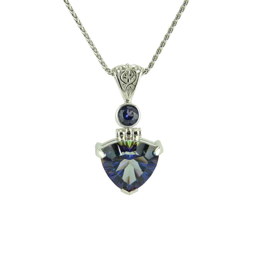 Indigo Warrior Mystic Quartz Pendant