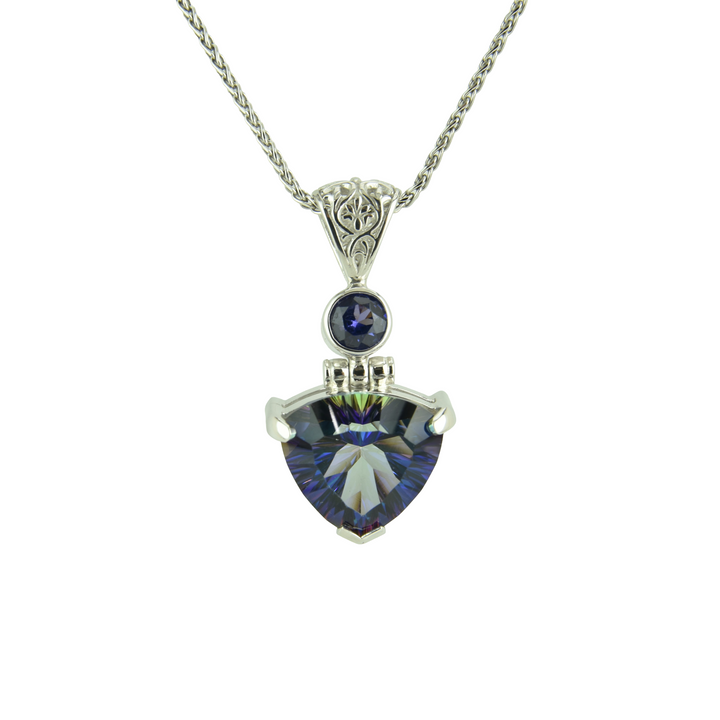 Indigo Warrior Mystic Quartz Pendant