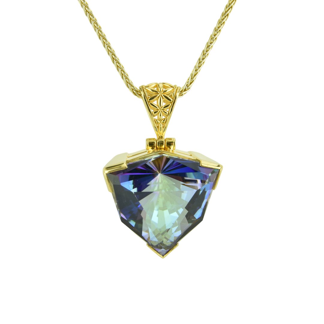 Indigo Warrior Mystic Quartz Pendant