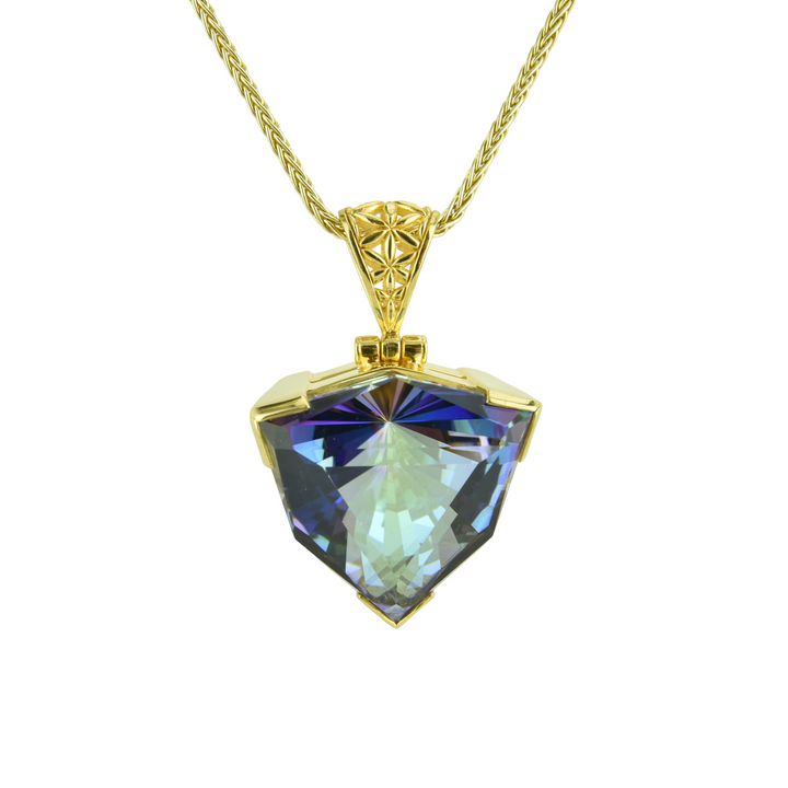 Indigo Warrior Mystic Quartz Pendant