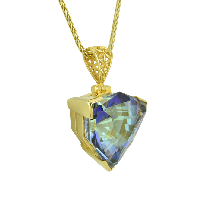 Indigo Warrior Mystic Quartz Pendant