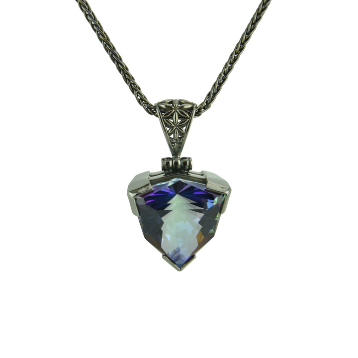 Indigo Warrior Mystic Quartz Pendant