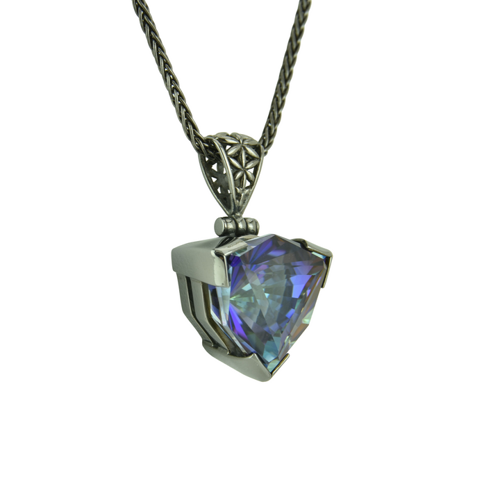 Indigo Warrior Mystic Quartz Pendant