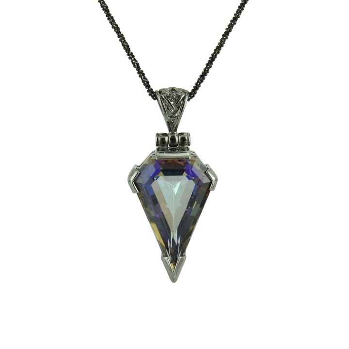 Indigo Warrior Mystic Quartz Pendant