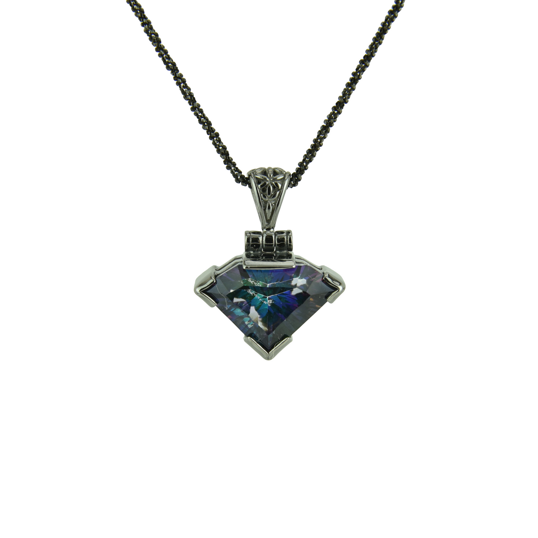 Indigo Warrior Mystic Quartz Pendant