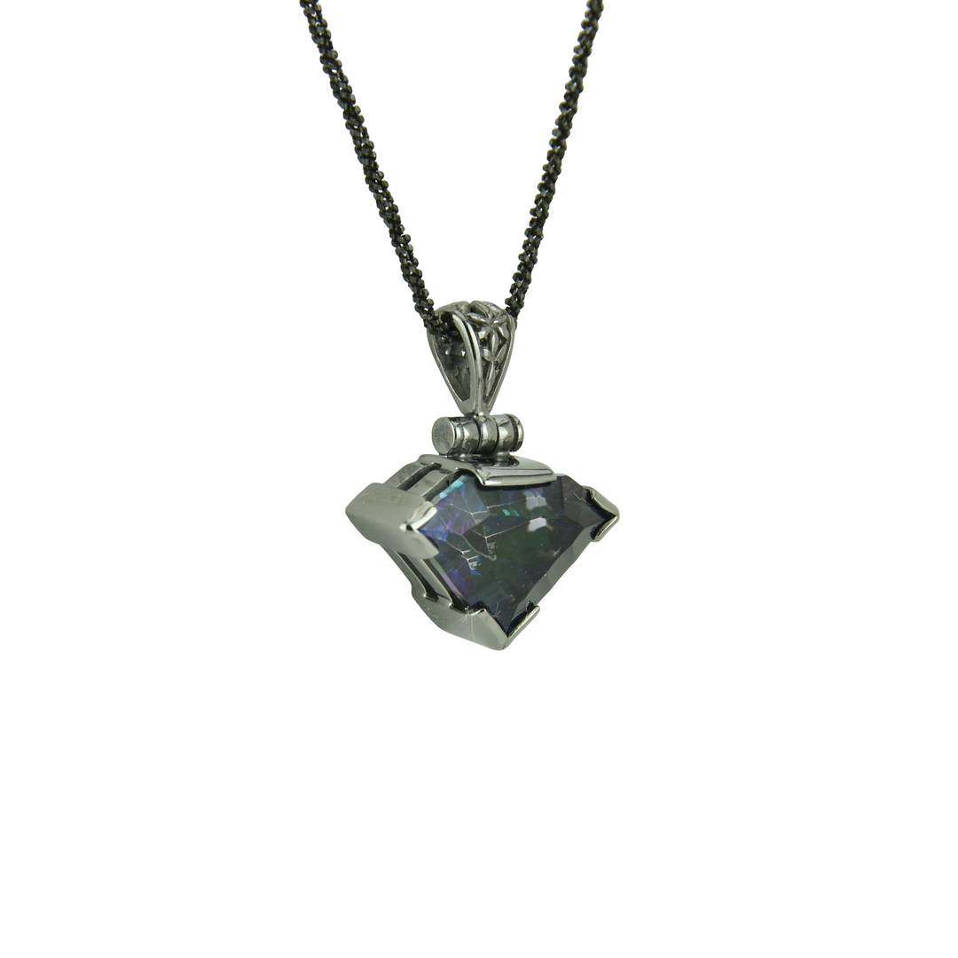 Indigo Warrior Mystic Quartz Pendant