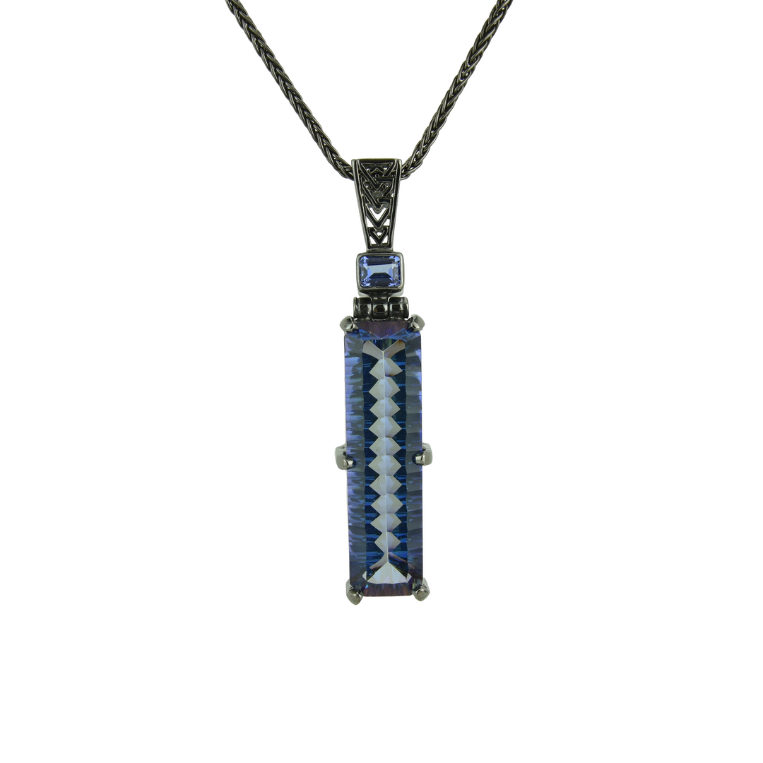 Indigo Warrior Mystic Quartz Pendant