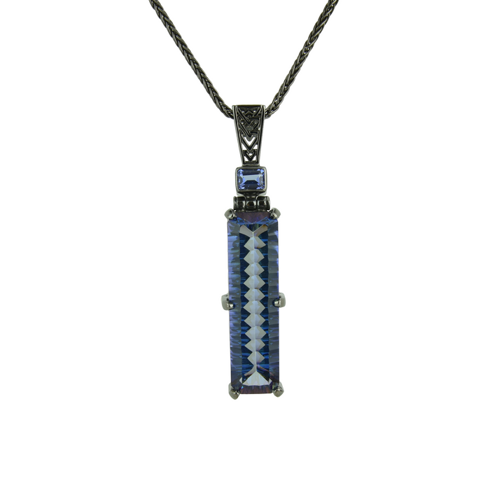 Indigo Warrior Mystic Quartz Pendant