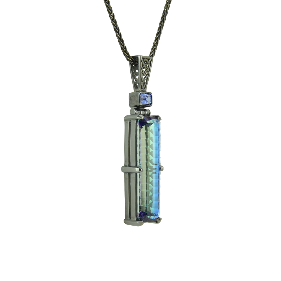 Indigo Warrior Mystic Quartz Pendant
