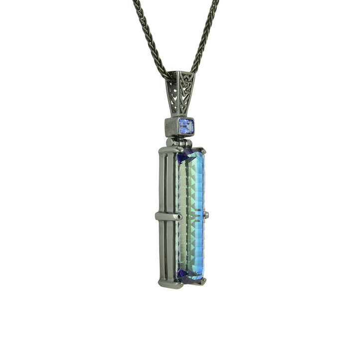 Indigo Warrior Mystic Quartz Pendant
