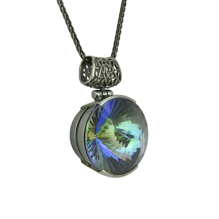 Indigo Warrior Mystic Quartz Pendant