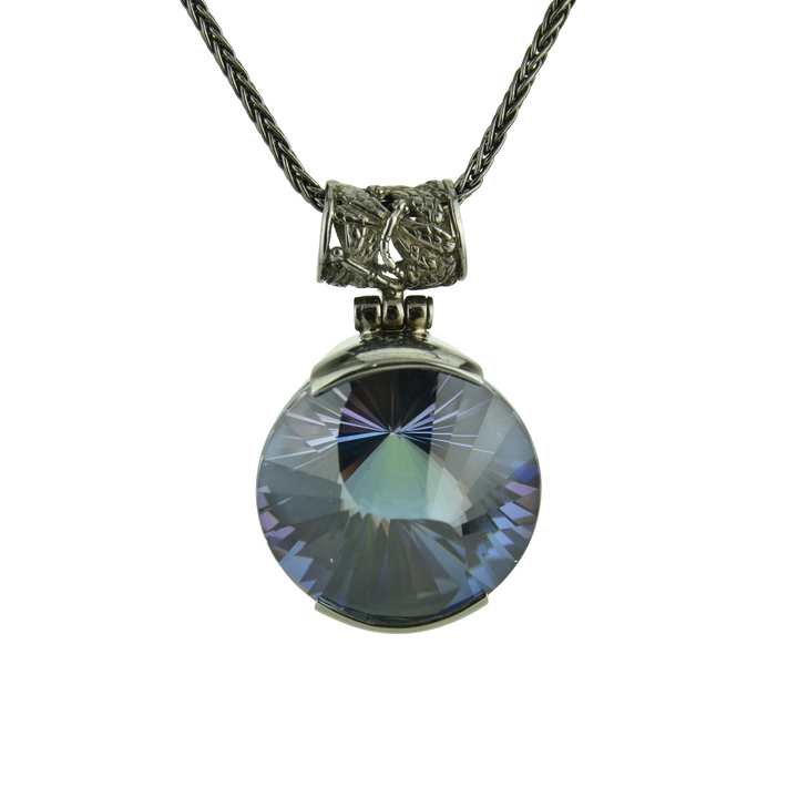 Indigo Warrior Mystic Quartz Pendant