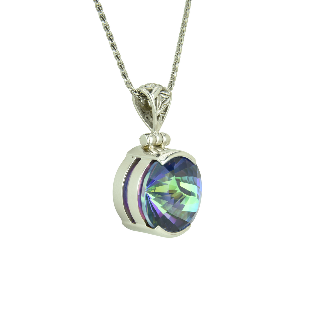 Rainbow Mystic Quartz Pendant