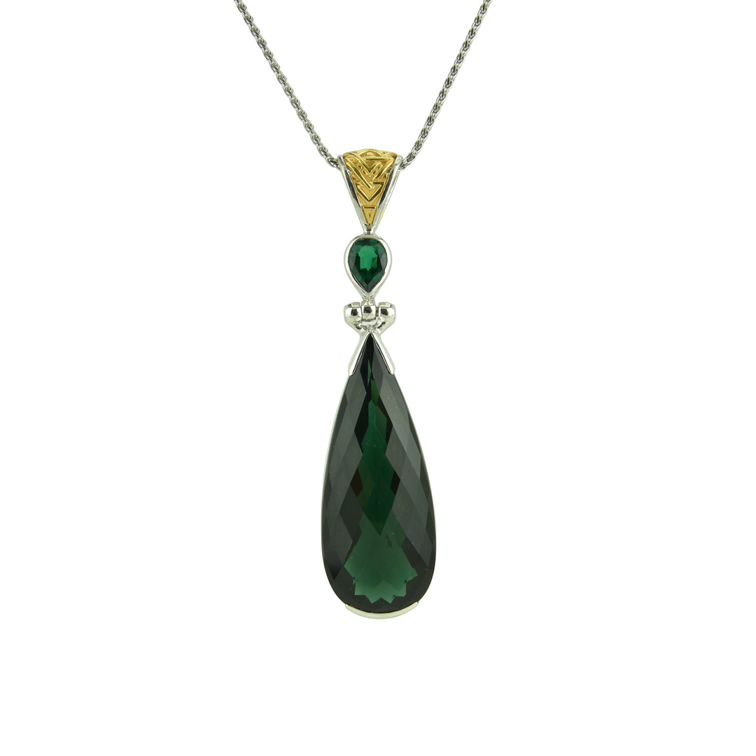 Green Obsidian Pendant
