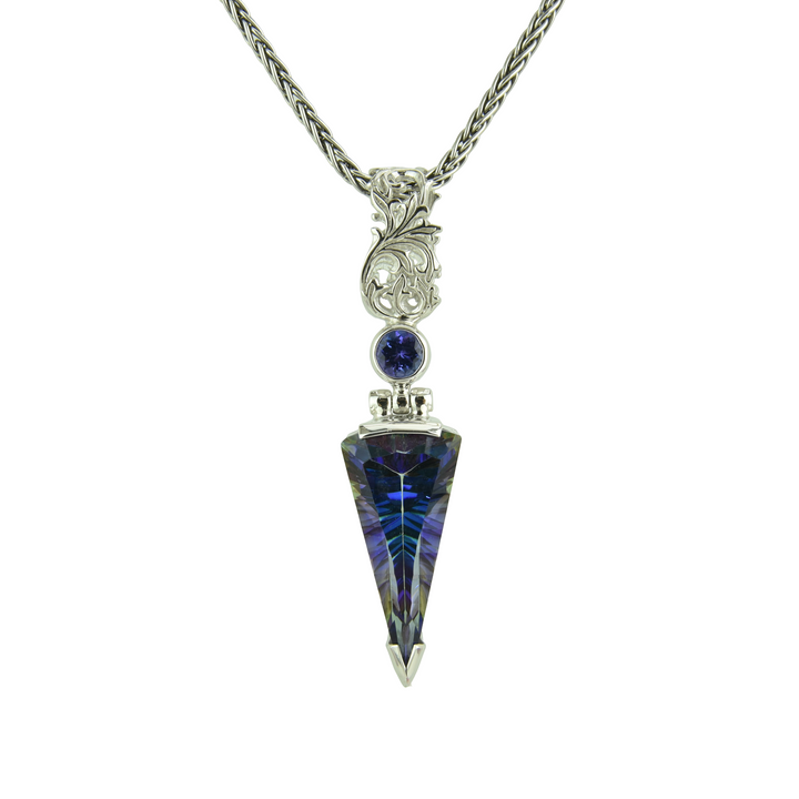 Indigo Warrior Mystic Quartz Pendant
