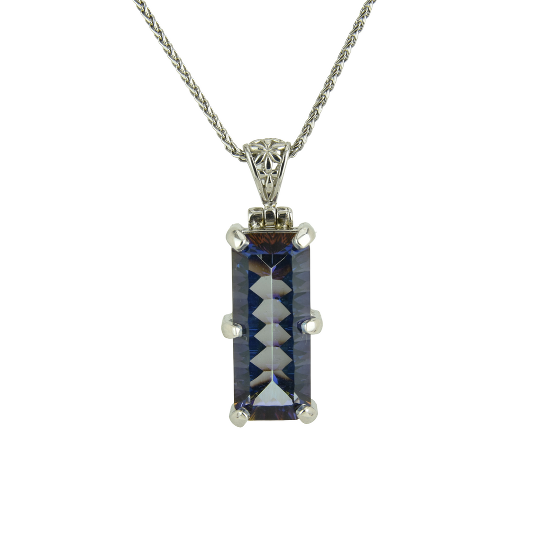 Indigo Warrior Mystic Quartz Pendant