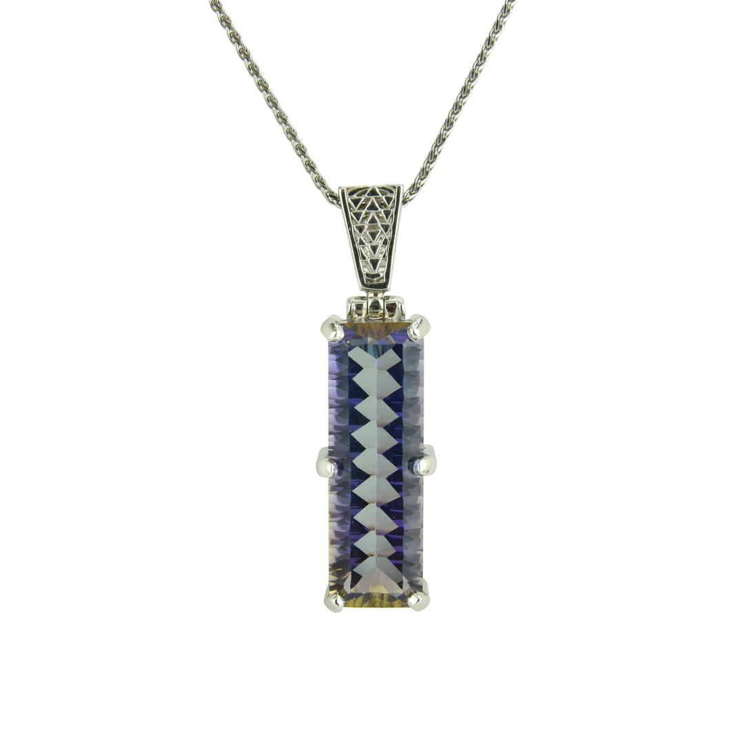 Indigo Warrior Mystic Quartz Pendant