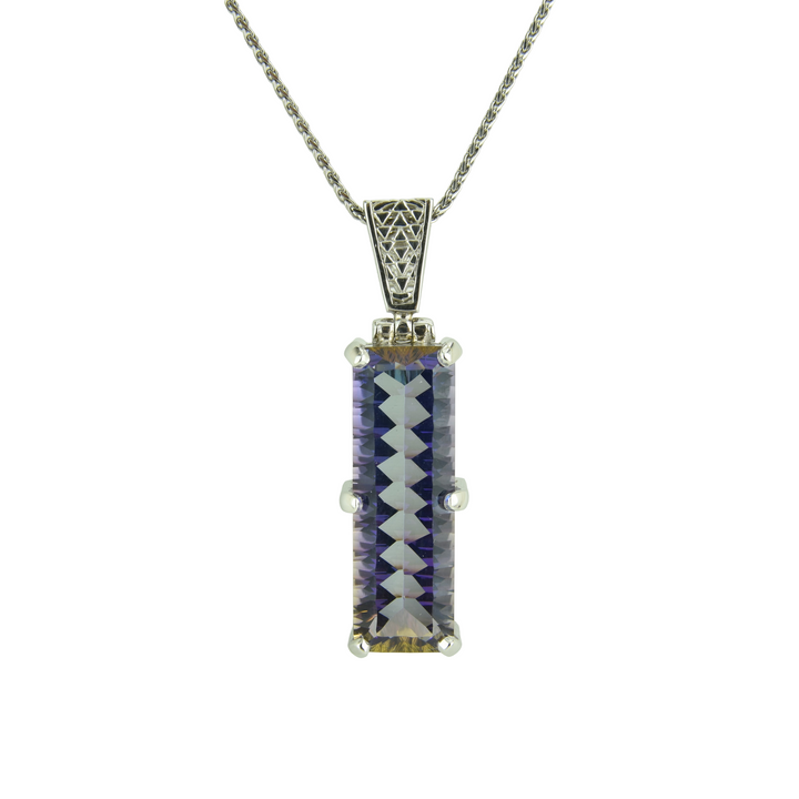 Indigo Warrior Mystic Quartz Pendant