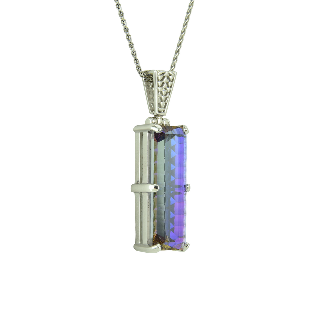 Indigo Warrior Mystic Quartz Pendant