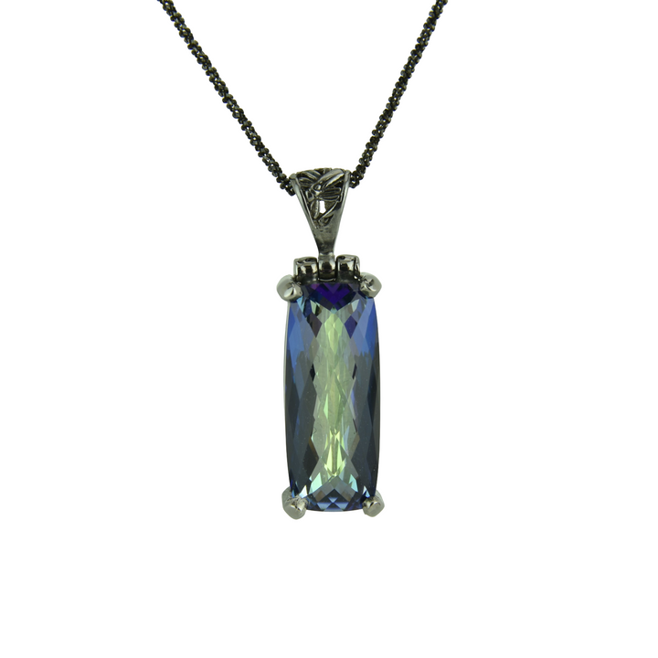 Indigo Warrior Mystic Quartz Pendant