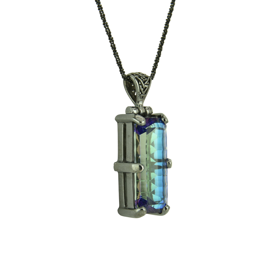 Indigo Warrior Mystic Quartz Pendant