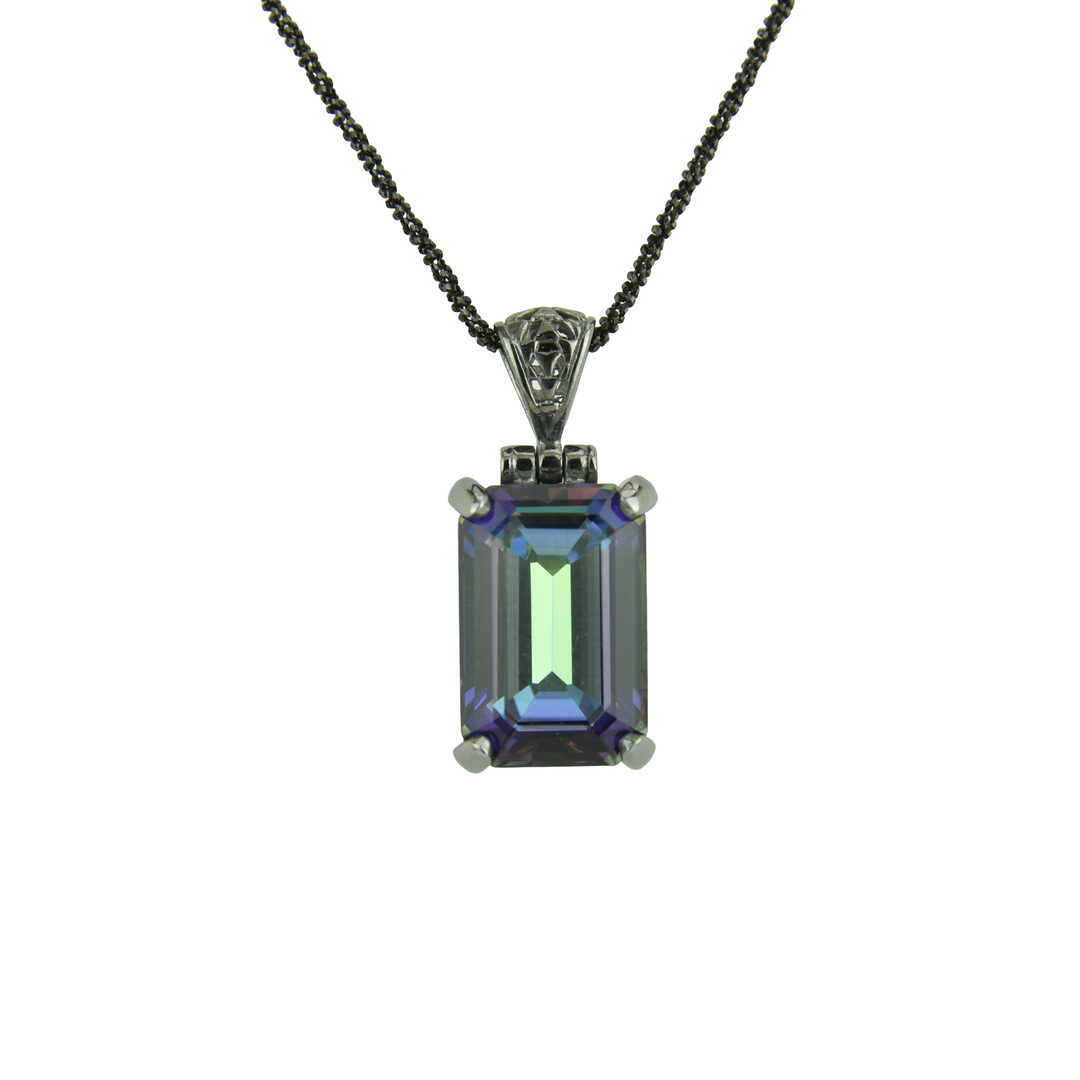 Indigo Warrior Mystic Quartz Pendant