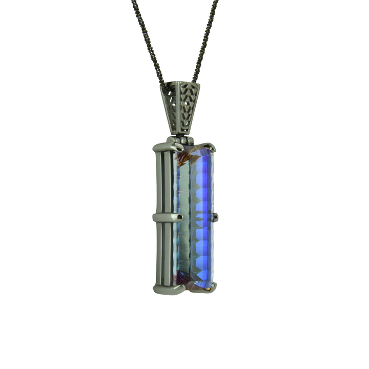 Indigo Warrior Mystic Quartz Pendant
